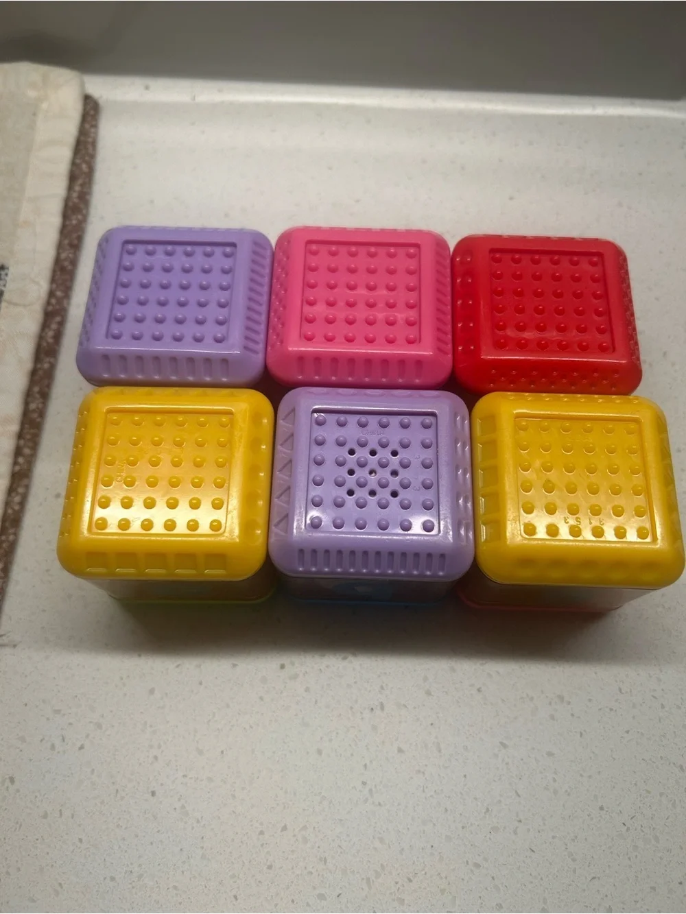 FISHER  PRICE  ABC 123 ALPHABET PEEK A BLOCKS vintage